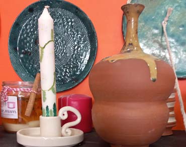 livart ceramic buhurdanlık mumluk